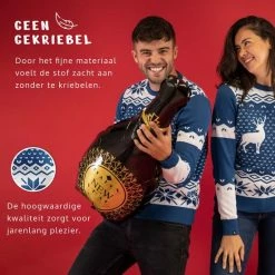 JAP Christmas JAP Foute Kersttrui - Classic One - Kerstcadeau - Voor Kinderen - Kerst - 11/13 Jaar - Blauw -Duurzamer-speelgoed Winkel 550x550 253