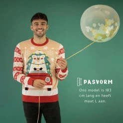 JAP Christmas JAP Foute Kersttrui - Driving Home For Christmas - Kerstcadeau - Voor Kinderen - Kerst - 9/10 Jaar - Rood -Duurzamer-speelgoed Winkel 550x550 329