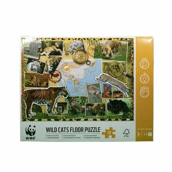 WWF - Wereld Natuur Fonds Puzzel ? Puzzel - Legpuzzel - Wilde Katten Puzzel ? Dierenpuzzel ? Puzzels - Puzzel Volwassenen - Puzzel Voor Baby's En Kinderen 3 WWF - Wereld Natuur Fonds Puzzel ? Puzzel - Legpuzzel - Wilde Katten Puzzel ? Dierenpuzzel ? Puzzels - Puzzel Volwassenen - Puzzel Voor Baby's En Kinderen - Afbeelding 3