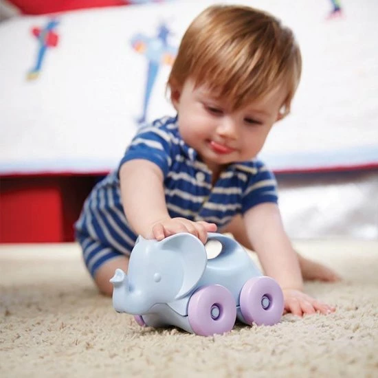 Green Toys Baby Cadeau - Sleutel Rammelaar - Stapelaar - Trekolifant 6 Green Toys Baby Cadeau - Sleutel Rammelaar - Stapelaar - Trekolifant - Afbeelding 6