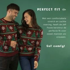 JAP Christmas JAP Foute Kersttrui - Christmas Tree - Kerstcadeau Volwassenen - Dames En Heren - Kerst - S - Donker Rood -Duurzamer-speelgoed Winkel 550x550 422
