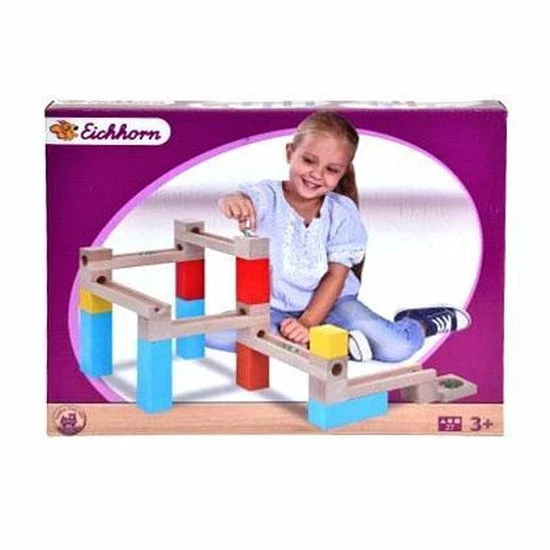 Eichhorn Knikkerbaan 27-delig - Hout 2 Eichhorn Knikkerbaan 27-delig - Hout - Afbeelding 2