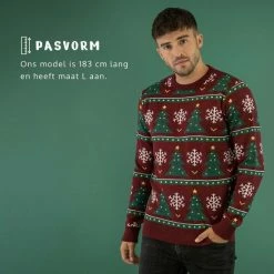 JAP Christmas JAP Foute Kersttrui - Christmas Tree - Kerstcadeau Volwassenen - Dames En Heren - Kerst - XL - Donker Rood -Duurzamer-speelgoed Winkel 550x550 507