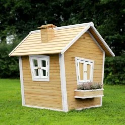 AXI Alice Speelhuis In Bruin/Wit - FSC Hout - Speelhuisje Voor De Tuin / Buiten - Tuinhuisje Voor Kinderen - 10 Jaar Garantie! -Duurzamer-speelgoed Winkel 550x550 550