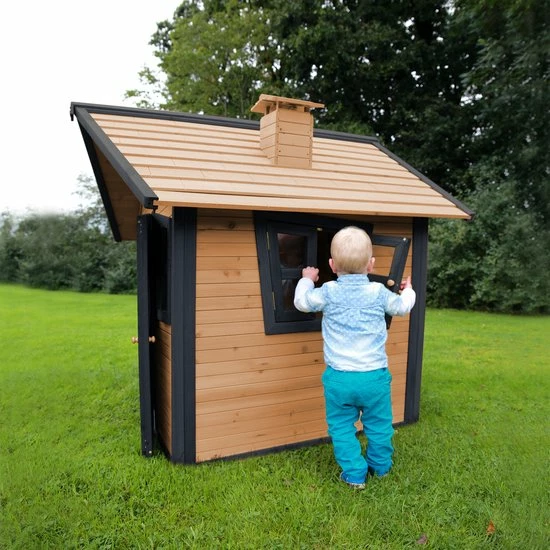 AXI Alice Speelhuis In Bruin/Antraciet - FSC Hout - Speelhuisje Voor De Tuin / Buiten - Tuinhuisje Voor Kinderen - 10 Jaar Garantie! 11 AXI Alice Speelhuis In Bruin/Antraciet - FSC Hout - Speelhuisje Voor De Tuin / Buiten - Tuinhuisje Voor Kinderen - 10 Jaar Garantie! - Afbeelding 11