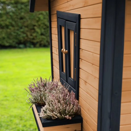 AXI Alice Speelhuis In Bruin/Antraciet - FSC Hout - Speelhuisje Voor De Tuin / Buiten - Tuinhuisje Voor Kinderen - 10 Jaar Garantie! 12 AXI Alice Speelhuis In Bruin/Antraciet - FSC Hout - Speelhuisje Voor De Tuin / Buiten - Tuinhuisje Voor Kinderen - 10 Jaar Garantie! - Afbeelding 12