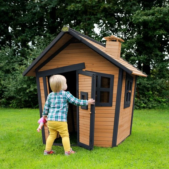 AXI Alice Speelhuis In Bruin/Antraciet - FSC Hout - Speelhuisje Voor De Tuin / Buiten - Tuinhuisje Voor Kinderen - 10 Jaar Garantie! 13 AXI Alice Speelhuis In Bruin/Antraciet - FSC Hout - Speelhuisje Voor De Tuin / Buiten - Tuinhuisje Voor Kinderen - 10 Jaar Garantie! - Afbeelding 13
