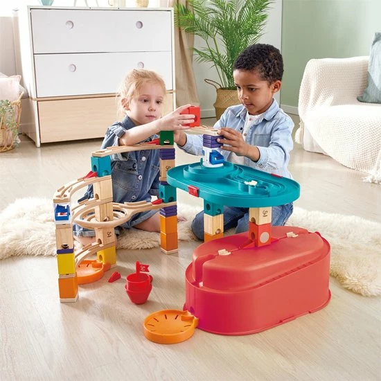 Hape Toys Quadrilla Stack Track Bucket Set 2 Hape Toys Quadrilla Stack Track Bucket Set - Afbeelding 2