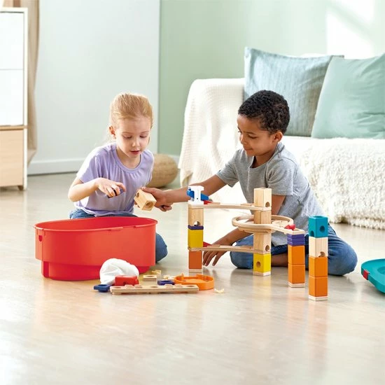 Hape Toys Quadrilla Stack Track Bucket Set 3 Hape Toys Quadrilla Stack Track Bucket Set - Afbeelding 3