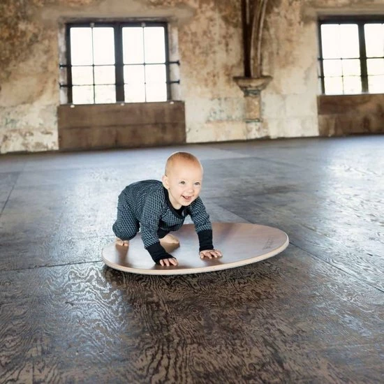 Wobbel 360 - Blank Gelakt Balansbord Ecovilt Muis 6 Wobbel 360 - Blank Gelakt Balansbord Ecovilt Muis - Afbeelding 6