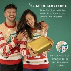 JAP Christmas JAP Foute Kersttrui - Driving Home For Christmas - Kerstcadeau Volwassenen - Dames En Heren - Kerst - L - Rood -Duurzamer-speelgoed Winkel 550x550 684