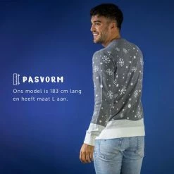 JAP Christmas JAP Foute Kersttrui - Rudolf Het Rendier - Kerstcadeau Volwassenen - Dames En Heren - Kerst - L - Grijs -Duurzamer-speelgoed Winkel 550x550 699