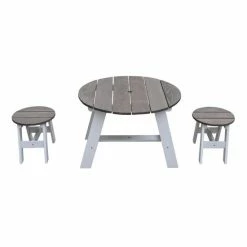 AXI 3-delig Picknickset Rond Grijs/wit - Voor Kinderen - FSC Hout - Tafel Incl. 2 Krukjes -Duurzamer-speelgoed Winkel 550x550 751