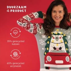 JAP Christmas JAP Foute Kersttrui - Driving Home For Christmas - Kerstcadeau Volwassenen - Dames En Heren - Kerst - 2XL - Blauw -Duurzamer-speelgoed Winkel 550x550 764