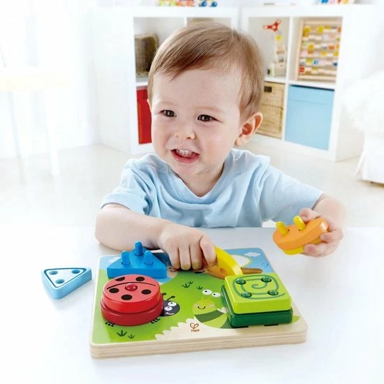 Hape Stapelpuzzel Maak-een-insect 3 Hape Stapelpuzzel Maak-een-insect - Afbeelding 3