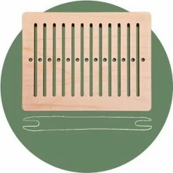 MooiHout Stijve Bandkam, Bandweefkam, Wevende Raad, Wevende Plaat, Backstrap Weven, Inkle Weven, Backstrap Weefgetouw, Viking Ambacht, Band Weven, Heddle
