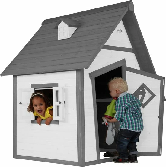 AXI Cabin Speelhuis In Grijs/Wit - Speelhuisje Voor De Tuin / Buiten - FSC Hout - Tuinhuisje Voor Kinderen - 10 Jaar Garantie 11 AXI Cabin Speelhuis In Grijs/Wit - Speelhuisje Voor De Tuin / Buiten - FSC Hout - Tuinhuisje Voor Kinderen - 10 Jaar Garantie - Afbeelding 11