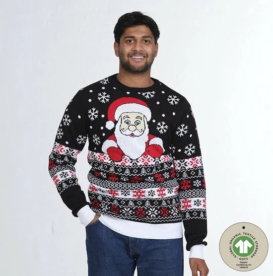 Jule Sweaters Foute Kersttrui Dames & Heren - Christmas Sweater "De Lievelingstrui Van De Kerstman" - 100% Biologisch Katoen - Kerst Trui Mannen & Vrouwen Maat S 7 Jule Sweaters Foute Kersttrui Dames & Heren - Christmas Sweater "De Lievelingstrui Van De Kerstman" - 100% Biologisch Katoen - Kerst Trui Mannen & Vrouwen Maat S - Afbeelding 7