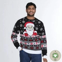 Jule Sweaters Foute Kersttrui Dames & Heren - Christmas Sweater "De Lievelingstrui Van De Kerstman" - 100% Biologisch Katoen - Kerst Trui Mannen & Vrouwen Maat XL -Duurzamer-speelgoed Winkel 550x556
