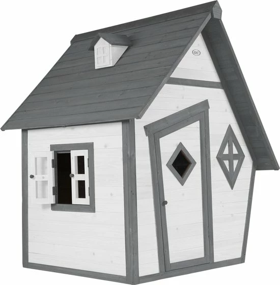AXI Cabin Speelhuis In Grijs/Wit - Speelhuisje Voor De Tuin / Buiten - FSC Hout - Tuinhuisje Voor Kinderen - 10 Jaar Garantie 1 AXI Cabin Speelhuis In Grijs/Wit - Speelhuisje Voor De Tuin / Buiten - FSC Hout - Tuinhuisje Voor Kinderen - 10 Jaar Garantie