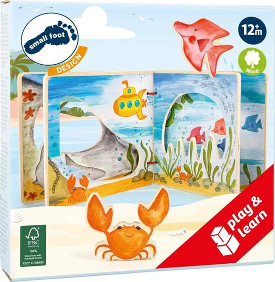 Small Foot Company Small Foot Interactief Prentenboek Onderwaterwereld 2 Small Foot Company Small Foot Interactief Prentenboek Onderwaterwereld - Afbeelding 2