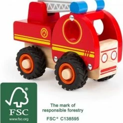 Small Foot Company Small Foot Brandweervoertuig Rood 13 X 7 X 10 Cm 25 Small Foot Company Small Foot Brandweervoertuig Rood 13 X 7 X 10 Cm -Duurzamer-speelgoed Winkel 550x569 6