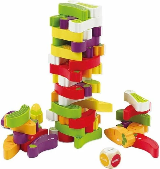 Hape Evenwichtsspel Stacking Veggie 55-delig 1 Hape Evenwichtsspel Stacking Veggie 55-delig
