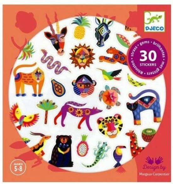 Djeco Stickers - Exotico - 30 Stickers 1 Djeco Stickers - Exotico - 30 Stickers