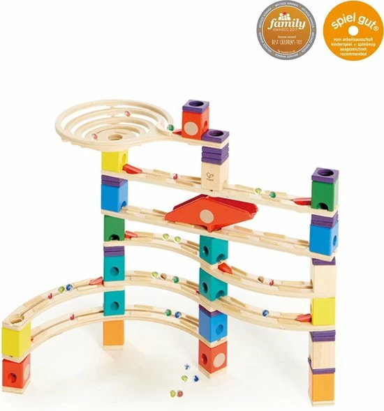 Hape Quadrilla Xcellerator - Houten Knikkerbaan 10 Hape Quadrilla Xcellerator - Houten Knikkerbaan - Afbeelding 10