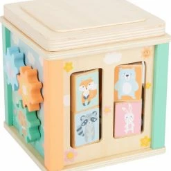 Small Foot Company Small Foot - Motor Activity Cube Pastel -Duurzamer-speelgoed Winkel 550x598 2