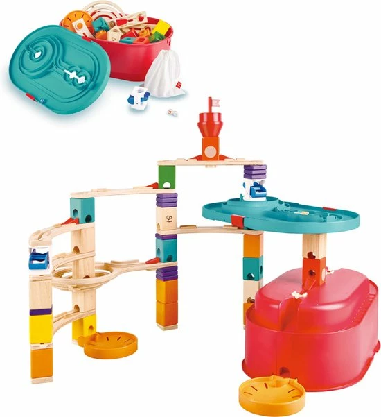Hape Toys Quadrilla Stack Track Bucket Set 1 Hape Toys Quadrilla Stack Track Bucket Set