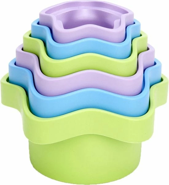 Green Toys Baby Cadeau - Sleutel Rammelaar - Stapelaar - Trekolifant 5 Green Toys Baby Cadeau - Sleutel Rammelaar - Stapelaar - Trekolifant - Afbeelding 5