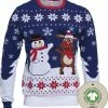 Jule Sweaters Foute Kersttrui Dames & Heren - Christmas Sweater "Beste Vrienden" - 100% Biologisch Katoen - Kerst Trui Mannen & Vrouwen Maat XL