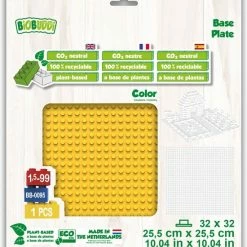 Biobuddi Basisplaten 32x32 Basisplaat Geel BB-0095 Bumblebee Yellow -Duurzamer-speelgoed Winkel 550x610 1