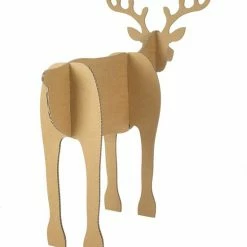 Set Van 2 Kartonnen Rendieren Voor Arrenslee - Kerstdecoratie - Cadeau Van Duurzaam Karton - Hobbykarton - KarTent -Duurzamer-speelgoed Winkel 550x611 4