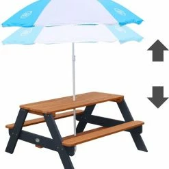 AXI Nick Picknicktafel Antraciet/bruin - Parasol Blauw/wit -Duurzamer-speelgoed Winkel 550x614 5