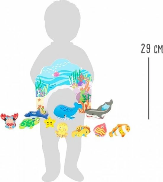 Small Foot Company Small Foot Onderwater Wereld Set Hout 28 X 29 Cm 13-delig 8 Small Foot Company Small Foot Onderwater Wereld Set Hout 28 X 29 Cm 13-delig - Afbeelding 8