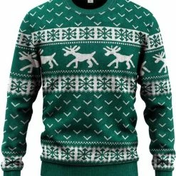 JAP Christmas JAP Foute Kersttrui - Hipster Rendier Met Motieven - Kerst - Dames En Heren - Kerstcadeau - S - Groen
