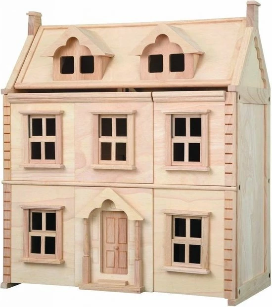 Plantoys Houten Victoriaans Poppenhuis 1 Plantoys Houten Victoriaans Poppenhuis