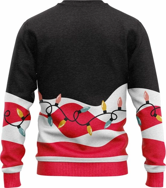 JAP Christmas JAP Foute Kersttrui - Christmas Spirit - Kerstcadeau Volwassenen - Dames En Heren - Kerst - 3XL - Zwart 2 JAP Christmas JAP Foute Kersttrui - Christmas Spirit - Kerstcadeau Volwassenen - Dames En Heren - Kerst - 3XL - Zwart - Afbeelding 2