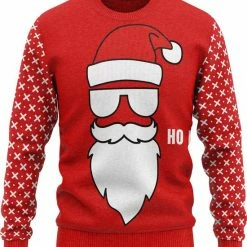 JAP Christmas JAP Foute Kersttrui - Santa Ho Ho Ho - Kerstcadeau Volwassenen - Dames En Heren - Kerst - XL - Rood