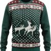 JAP Christmas JAP Foute Kersttrui - Rendier Trio - Kerstcadeau Volwassenen - Dames En Heren - Kerst - 2XL - Blauw