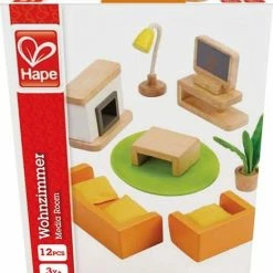 Hape Poppenhuis Woonkamer -Duurzamer-speelgoed Winkel 550x628
