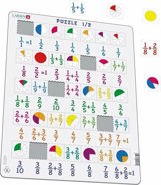 Larsen Legpuzzel Maxi Leren Delen - 35 Stukjes 2 Larsen Legpuzzel Maxi Leren Delen - 35 Stukjes - Afbeelding 2