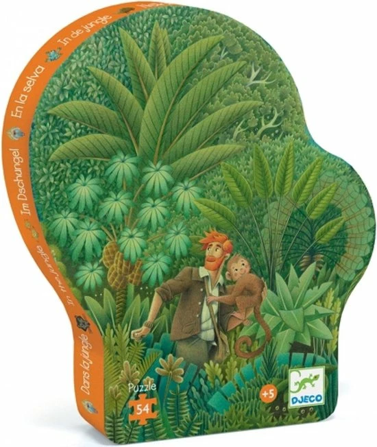 Djeco Silhouette Puzzel Jungle | 54 Pcs 1 Djeco Silhouette Puzzel Jungle | 54 Pcs