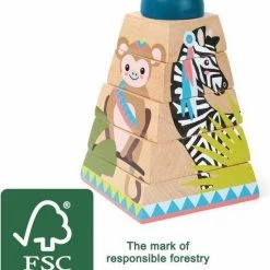 Small Foot Company Small Foot - Stacking Tower "Jungle" 21 Small Foot Company Small Foot - Stacking Tower "Jungle" -Duurzamer-speelgoed Winkel 550x655 15