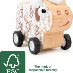 Small Foot Company Small Foot Houten Duwfiguur Schaap Blank/wit 11 X 4,5 Cm -Duurzamer-speelgoed Winkel 550x656 1