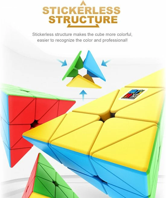 Moyu Meilong Pyraminx -ZWART 11 Moyu Meilong Pyraminx -ZWART - Afbeelding 11