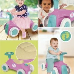 Baby Clementoni - Mijn Eerste Loopauto Roze, Ride On Speelgoedauto, Rijspeelgoed -Duurzamer-speelgoed Winkel 550x665