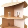 Kartonnen Poppenhuis Rond - Cadeau Van Duurzaam Karton - Hobbykarton - KarTent